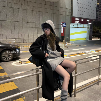 十一石冬日赴约!a字包臀低腰针织短裙女秋冬小个子显瘦直筒半身裙