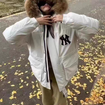 日本直邮MLB/潮牌服饰羽绒服中长款派克工装男女鹅绒冬季男女外套