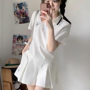 减龄休闲运动套装女夏季时尚显瘦宽松韩版学生polo短袖短裤两件套