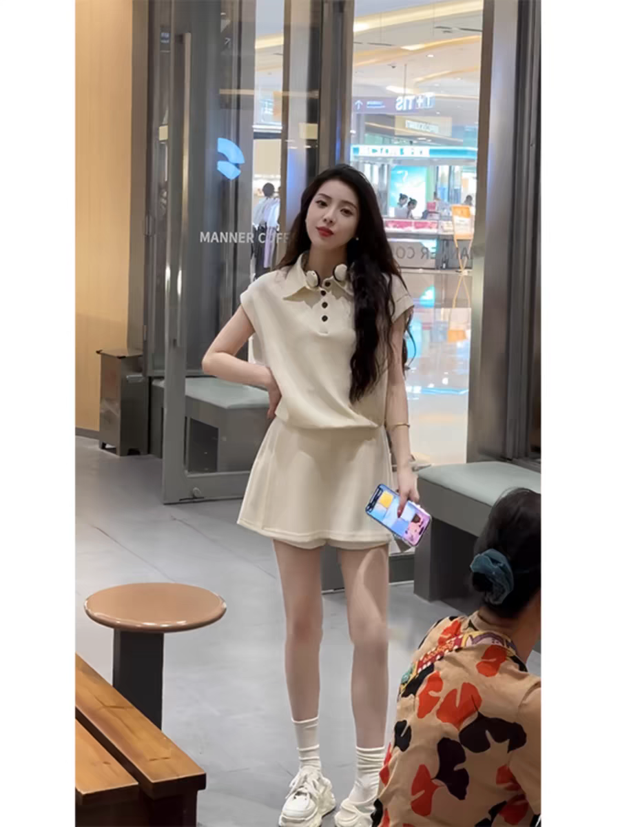 小个子显高时尚套装今年流行夏装2025新款减龄一整套穿搭高级女装